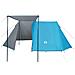 Tenda da Campeggio per 3 Persone Blu Impermeabile - Foto miniatura 2