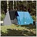 Tenda da Campeggio per 3 Persone Blu Impermeabile - Foto miniatura 4