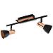 Spot Moderno Barnham In Acciaio Nero 2 Luci Gu10 3w Ip20 - Foto miniatura 1