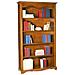 Libreria Classica 5 Ripiani In Legno Tinta Noce 120x40x210h - Foto miniatura 1
