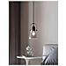 Lampadario A Sospensione Paralume In Metallo E Vetro Porta Lampadina E27 Moderno - Foto miniatura 1