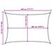 Vela Parasole 160 G /m Rettangolare Grigio Chiaro 3,5x4,5m Hdpe - Foto miniatura 4