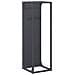 Rastrelliera per Legna da Ardere Antracite 25x25x80 cm - Foto miniatura 1