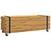 Tavolino Da Salotto 110x45x35 Cm In Legno Massello Di Teak - Foto miniatura 2