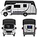 Telo Copri Camper Nero, Tessuto Oxford 210d  Xl - Foto miniatura 1