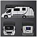 Telo Copri Camper Nero, Tessuto Oxford 210d  Xl - Foto miniatura 5