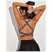 Reggiseno Sportivo Nero Confortevole Con Spalline Regolabili  M - Foto miniatura 3