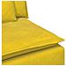 Modulo Centrale Divano Modulare con Cuscini Giallo 100 cm - Foto miniatura 6