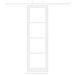 Porta Scorrevole  con Set di Montaggio 'ORKDAL'in Legno Massello Bianco & Vetro, Porta Interna  con Vetro 'ORKDAL'Bianca 61x198,5x4 cm - Foto miniatura 4