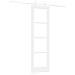Porta Scorrevole  con Set di Montaggio 'ORKDAL'in Legno Massello Bianco & Vetro, Porta Interna  con Vetro 'ORKDAL'Bianca 61x198,5x4 cm - Foto miniatura 6