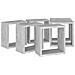 Lusso Casadino -  Mensole Parete A Cubo 6 Pz Grigio Cemento 30x15x30 Cm - Foto miniatura 5