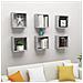 Lusso Casadino -  Mensole Parete A Cubo 6 Pz Grigio Cemento 30x15x30 Cm - Foto miniatura 8