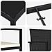 Set da Pranzo per Giardino 3 pcs Nero Poly Rattan - Foto miniatura 9