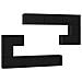 Set mobile TV 10 pcs Rovere nero 60 x 30 x 30 cm - Foto miniatura 1