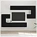 Set mobile TV 10 pcs Rovere nero 60 x 30 x 30 cm - Foto miniatura 2