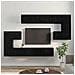Set mobile TV 10 pcs Rovere nero 60 x 30 x 30 cm - Foto miniatura 4