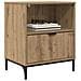 Comodini con cassetto 2 pcs rovere artigianale 49 x 36 x 61 cm - Foto miniatura 3