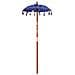 Parasol con Base Blu, Marrone 250 cm Cotone, Legno - Foto miniatura 4