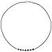 Girocollo In Argento Sterling 925 Con Pelle E Sw Multicolore - Foto miniatura 1