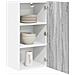 Armadio pensile Riga Grigio Sonoma e Bianco 40 x 31 x 80 cm - Foto miniatura 3