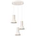 Lampada A Sospensione Estria 3p Beige Sl. 1871 - Soppalco Lampada A Sospensione Beige 120x30x30 Cm - Foto miniatura 2