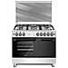 Cucina 5 fuochi a gas 90x60 Forno a gas porta bombola Inox L90GXP - Foto miniatura 2