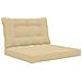 Cuscino per divano da esterno 2 pcs Beige Poliestere - Foto miniatura 1