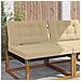 Cuscino per divano da esterno 2 pcs Beige Poliestere - Foto miniatura 2