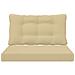 Cuscino per divano da esterno 2 pcs Beige Poliestere - Foto miniatura 6