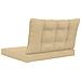 Cuscino per divano da esterno 2 pcs Beige Poliestere - Foto miniatura 7