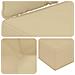 Cuscino per divano da esterno 2 pcs Beige Poliestere - Foto miniatura 8