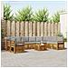 Set divani con cuscino 11 pcs Grigio Naturale e Chiaro - Foto miniatura 2