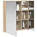 Mobiletto per specchio da bagno Rovere Sonoma 60 x 14,5 x 70 cm - Foto miniatura 3
