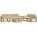 Set di divani da esterno con cuscino 6 pcs Bianco e Beige - Foto miniatura 1