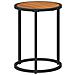 Set di Tavolini da Caffè 2 pcs Naturale e Nero 55 x 55 x 45 cm - Foto miniatura 4