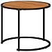 Set di Tavolini da Caffè 2 pcs Naturale e Nero 55 x 55 x 45 cm - Foto miniatura 5