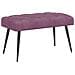 Panchina con bottoni imbottiti Viola 80 x 40 x 46 cm Velluto - Foto miniatura 1