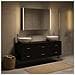 Set di mobili per il bagno 4 pcs Rovere Nero - Foto miniatura 2