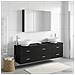 Set di mobili per il bagno 4 pcs Rovere Nero - Foto miniatura 4