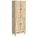 Set di armadi 2 pcs Rovere Sonoma Legno ingegnerizzato - Foto miniatura 1