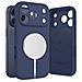 Custodia In Silicone Per Iphone 17 Pro Max Con Magsafe Blu Scuro - Foto miniatura 2