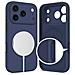 Custodia In Silicone Per Iphone 17 Pro Max Con Magsafe Blu Scuro - Foto miniatura 3