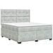 Letto box spring con materasso Grigio Chiaro 140 x 190 cm - Foto miniatura 1