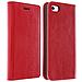 Custodia A Libro In Vera Pelle Serie First Class Per Apple Iphone 5 E 5s - Rossa - Foto miniatura 7