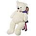 Peluche Per Bambini Orso Otto Seduto Altezza 135 Cm 2 Colori Bianco E Marrone - Foto miniatura 1