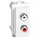 Modulo Doppio Rca Living Now Bianco Kw4269r - Foto miniatura 1