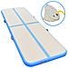 Tappetino Ginnastica Gonfiabile Con Pompa 800x100x10cm Pvc Blu - Foto miniatura 1