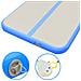Tappetino Ginnastica Gonfiabile Con Pompa 800x100x10cm Pvc Blu - Foto miniatura 8