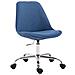 Sedia Ufficio Toulouse in Tessuto - Sedia Scrivania Girevole e Regolabile - Sedia Studio in Metallo, Carico Max 136 kg - Sedia Lavoro con Ruote Blu - Foto miniatura 1
