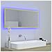 Specchio da Bagno LED Rovere Sonoma 100x8,5x37 cm in Acrilico - Foto miniatura 3